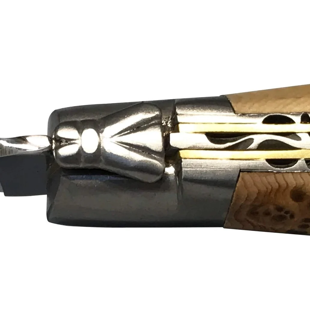 Laguiole en Aubrac Handcrafted Steak Knives, Set of 4, Juniper Wood - Image 6