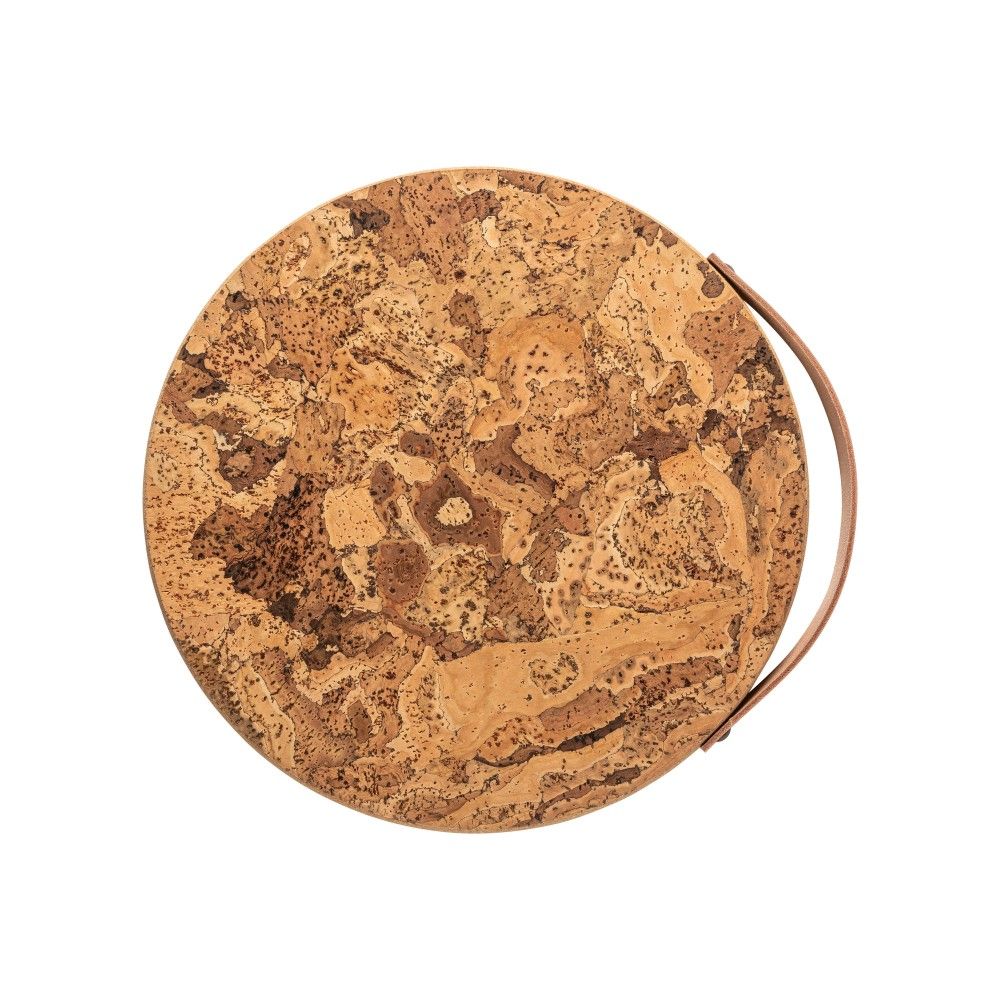 Cork Trivet with Leather Handle, Large - Image 10