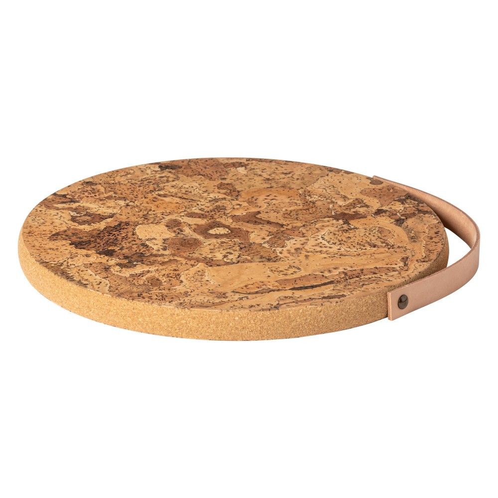 Cork Trivet with Leather Handle, Large - Image 11
