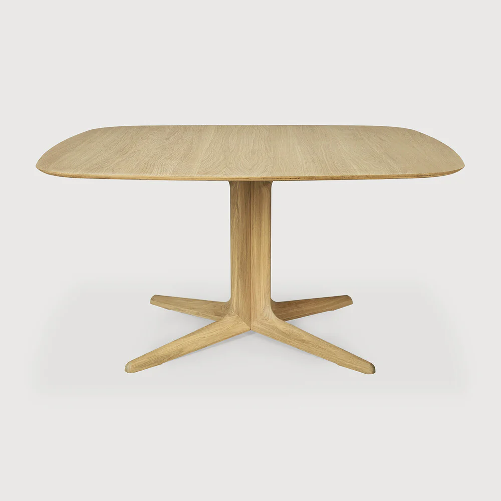 Corto Solid Oak Dining Table, Square - Image 3