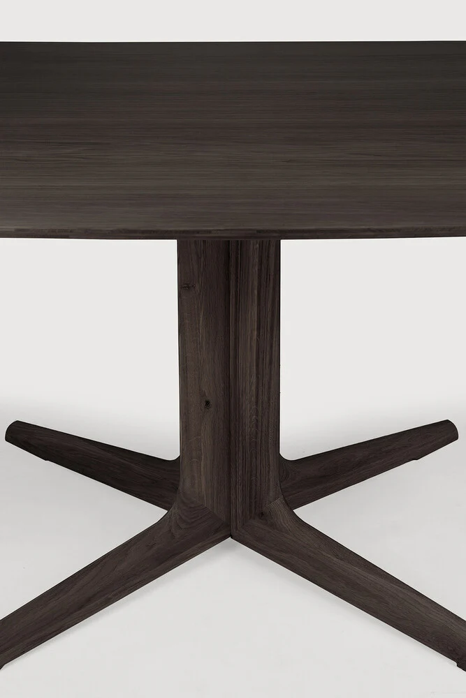 Corto Dining Table, Varnished Oak, Brown, Square - Image 3