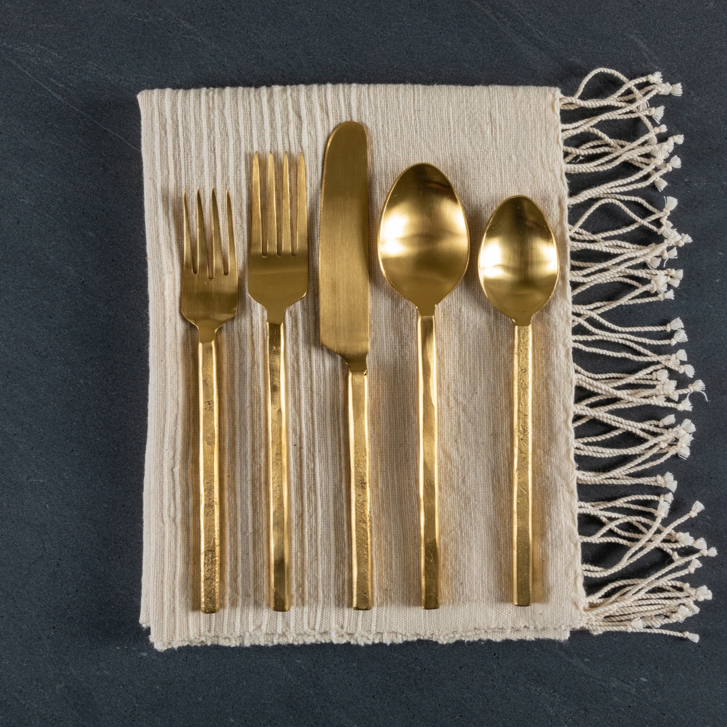 Azura Flatware Set, Gold - Image 3