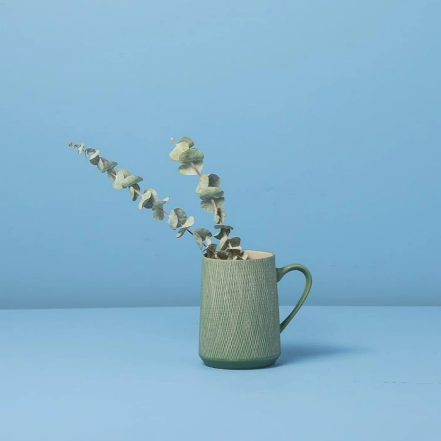 Jade Crosshatch Mugs, Set of 4 - Image 9