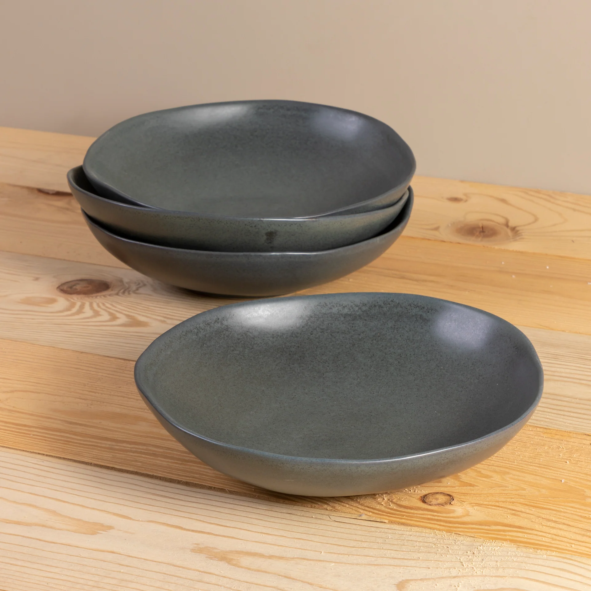 Livia Pasta Bowl, Black, Set of 6 - Image 5