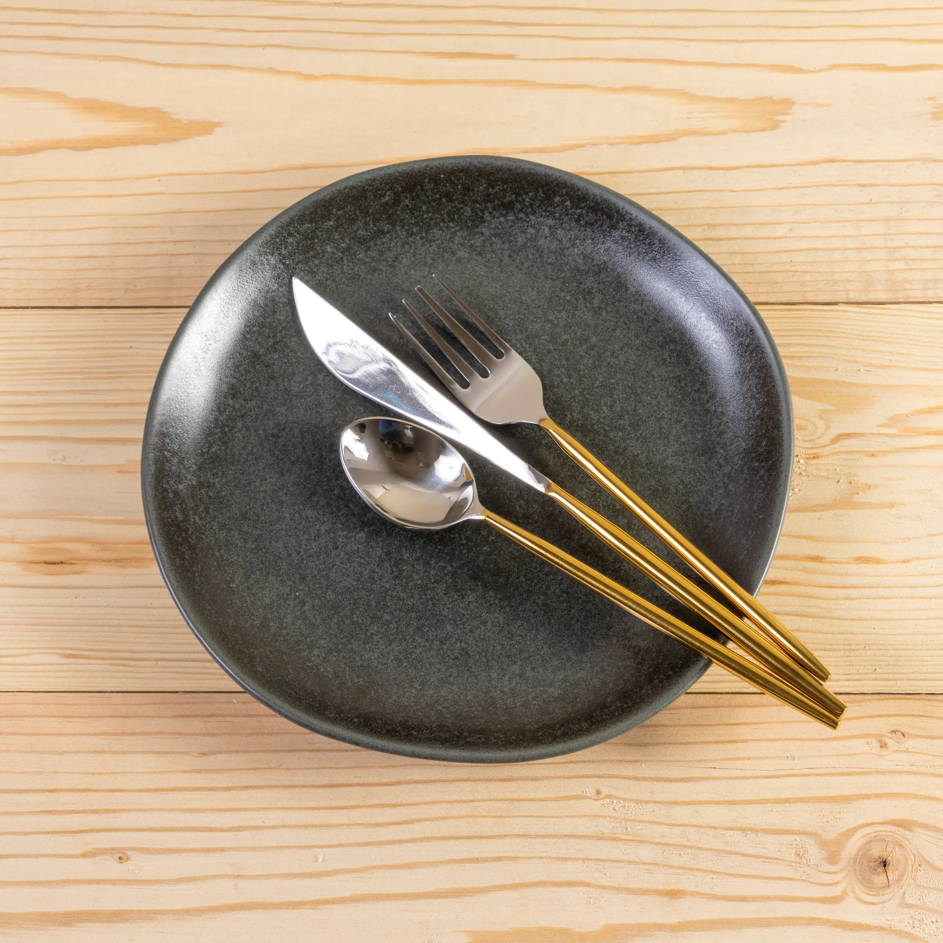 Livia Side Plate, Black, Set of 6 - Image 4