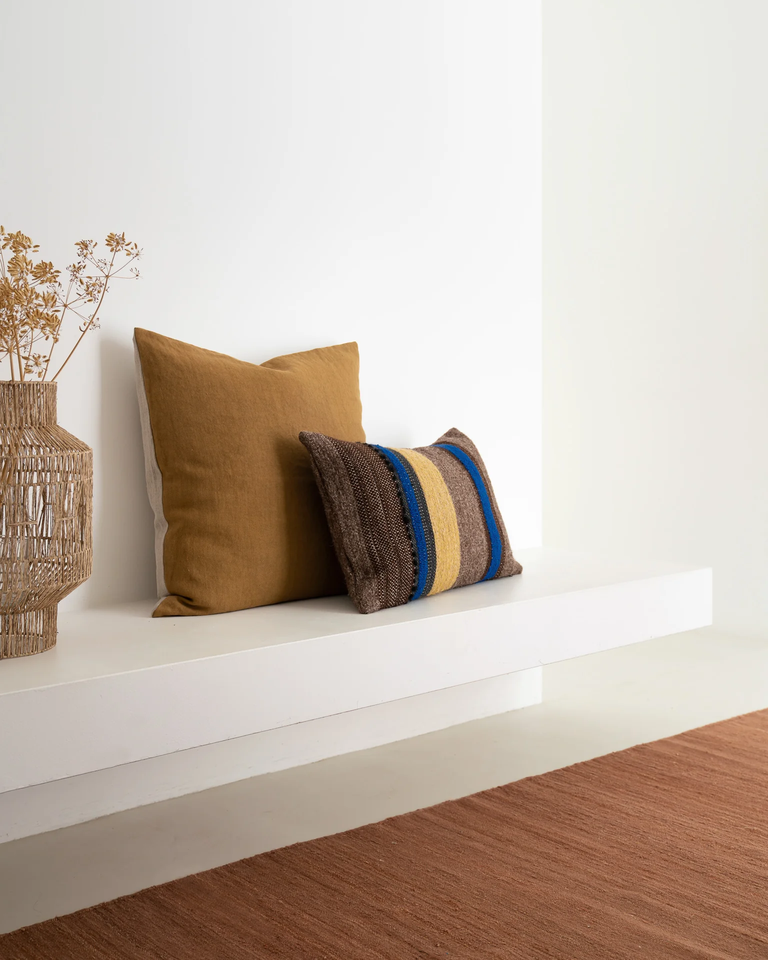 Nomad Kilim Rug 6'6" x 10', Terracotta - Image 4