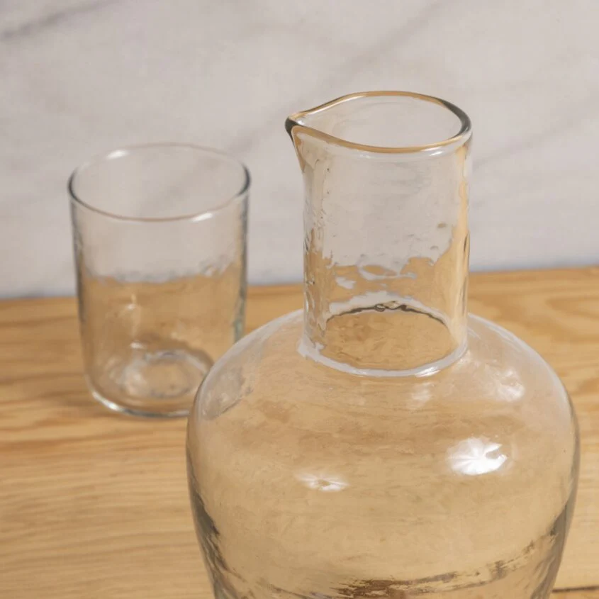 Pebble Glass Bedside Carafe - Image 3