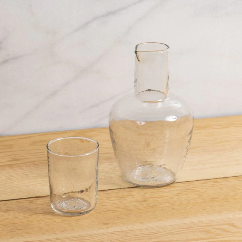 Pebble Glass Bedside Carafe - Image 4