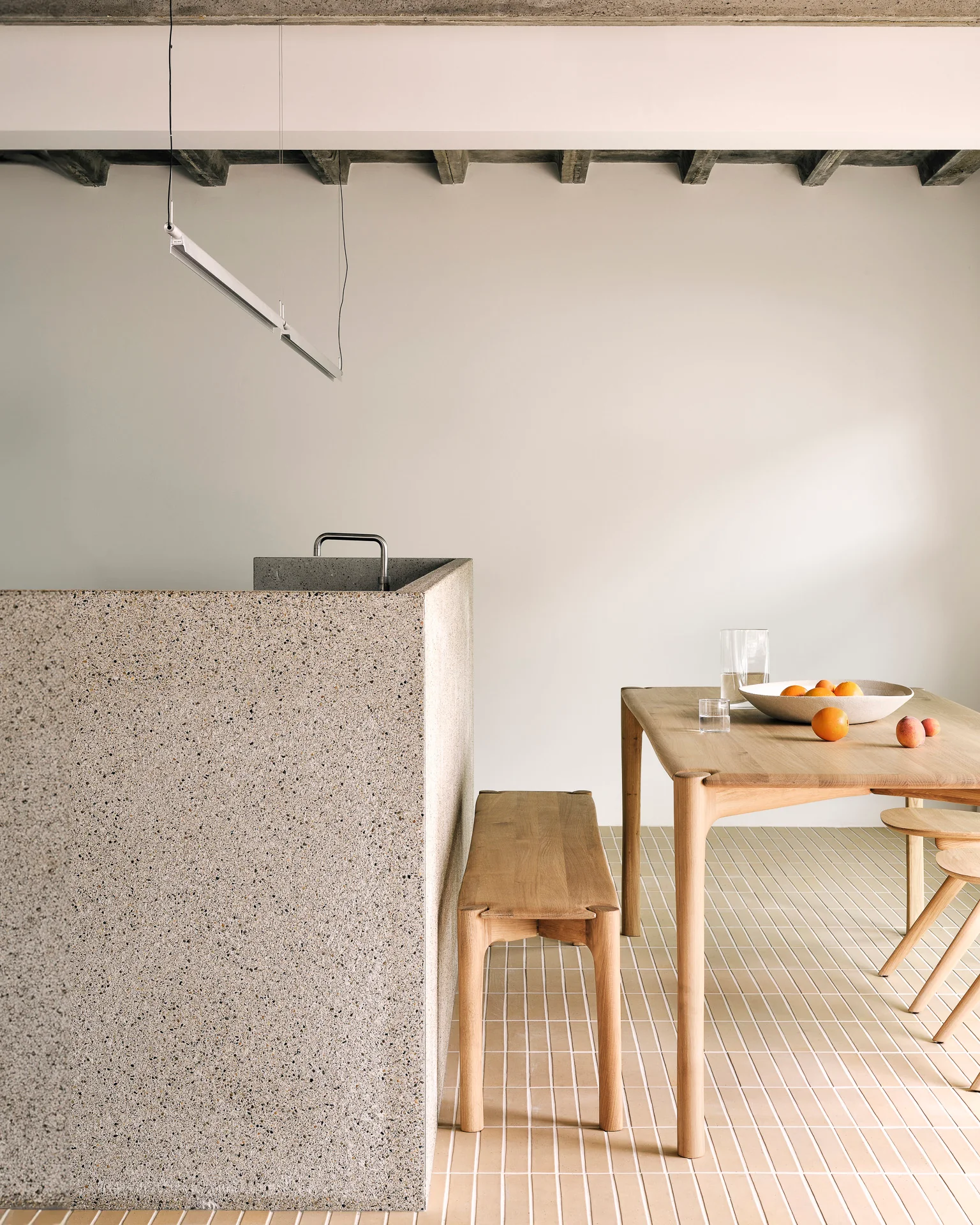 PI Solid Oak Bench, 73" - Image 3