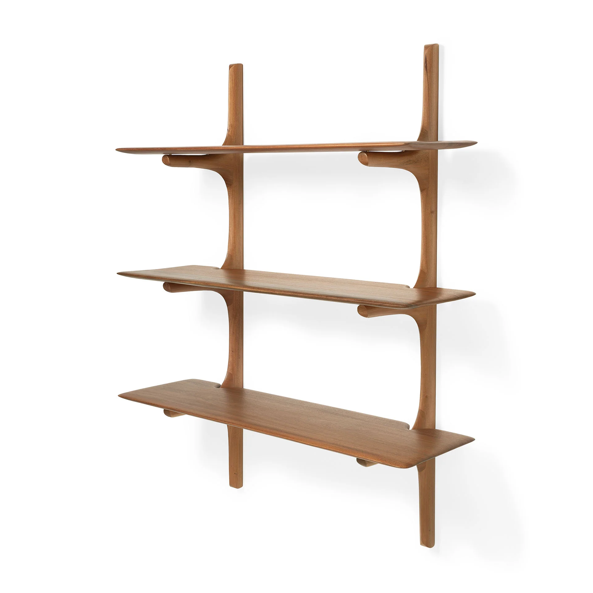 Pi Mahogany Wall Shelf, 3 Shelves - Image 3