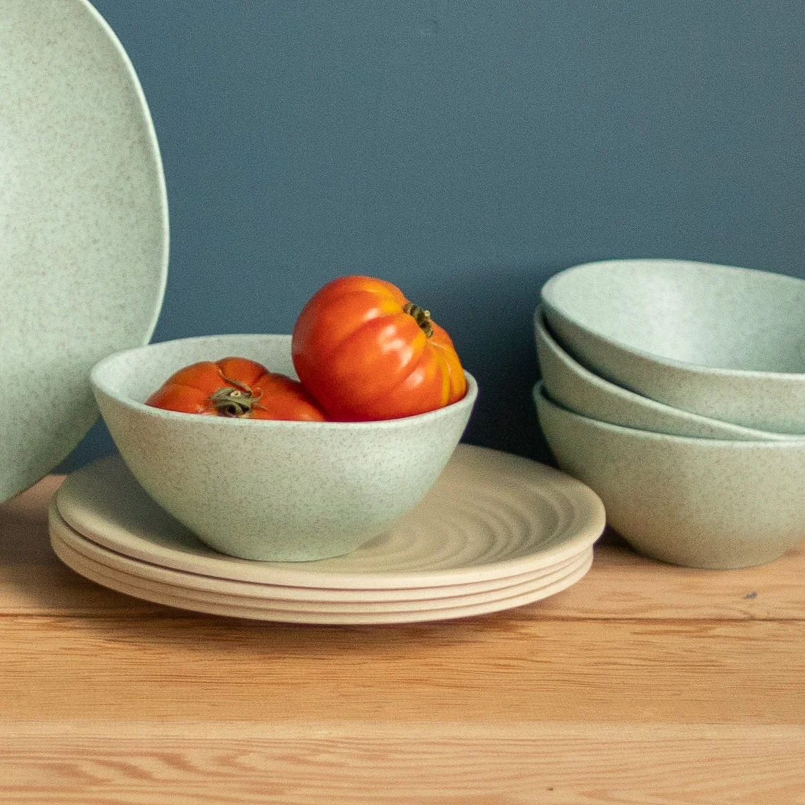 Sancha Organic Salad Plate, Birch, Set of 4 - Image 4