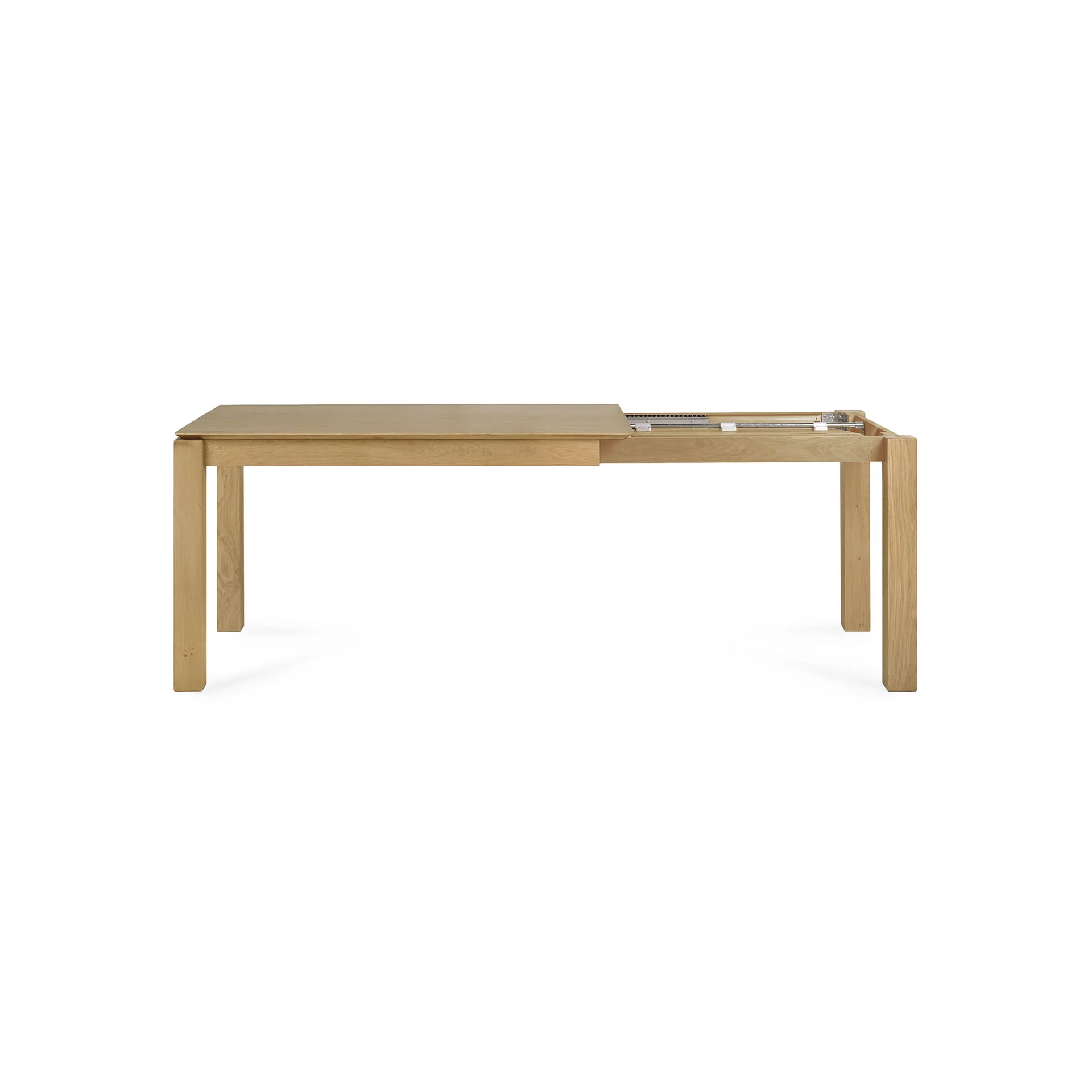 Slice Extendable Dining Table, Oak, 55.5"/ 87" - Image 5