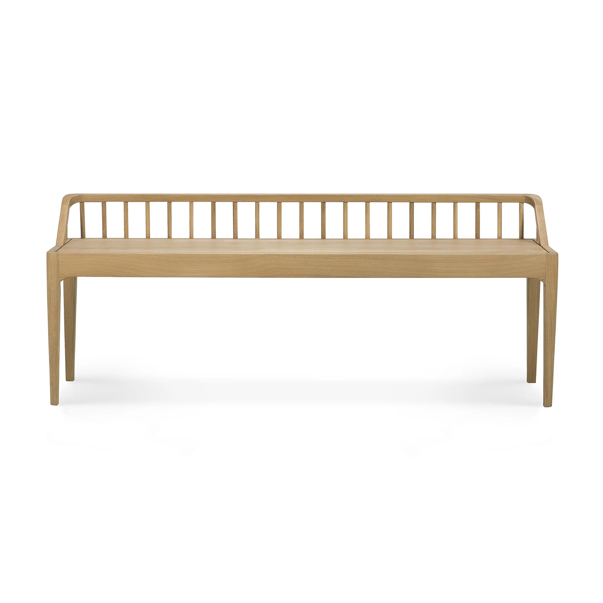 Spindle Solid Oak Bench - Image 5