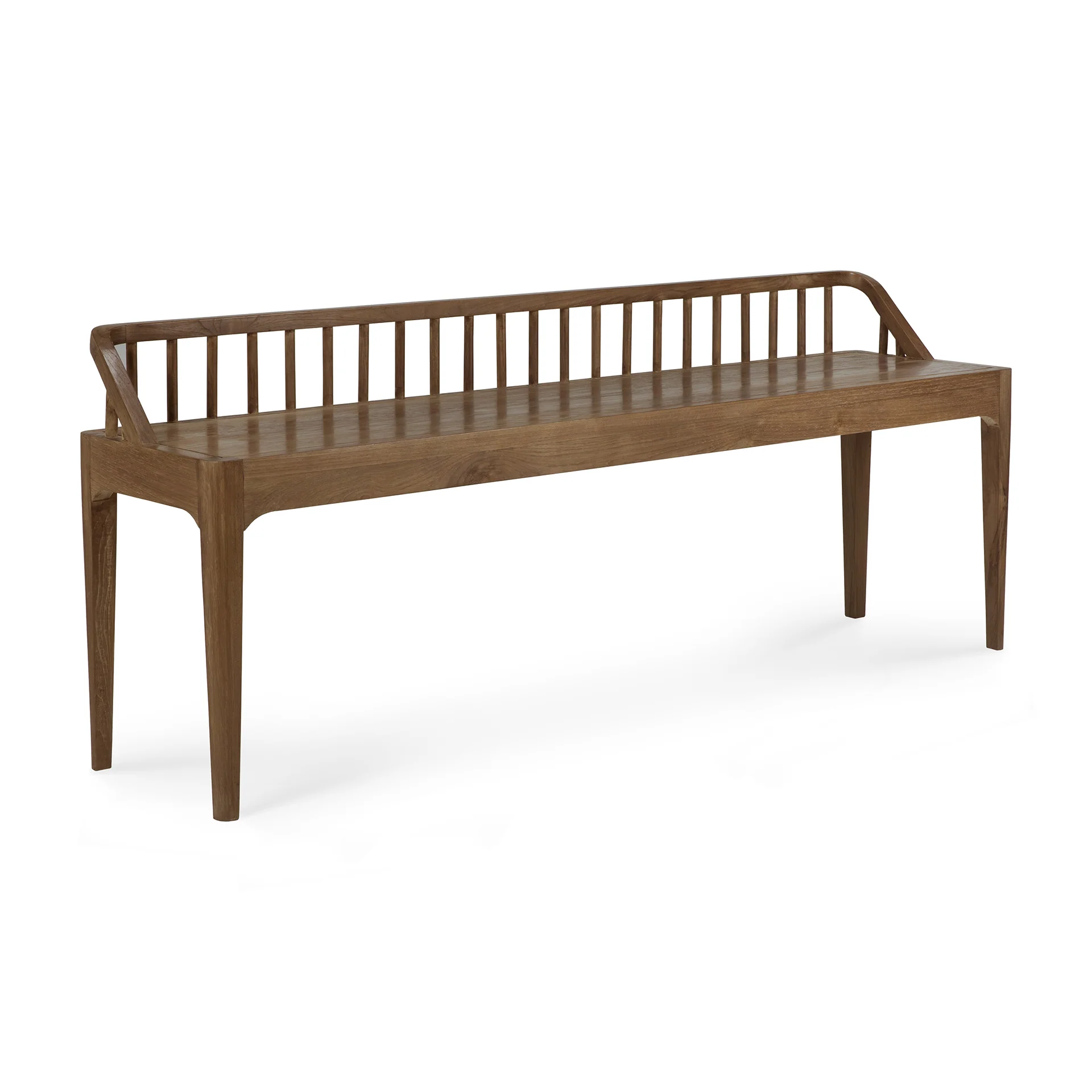 Spindle Solid Reclaimed Teak Bench - Image 12