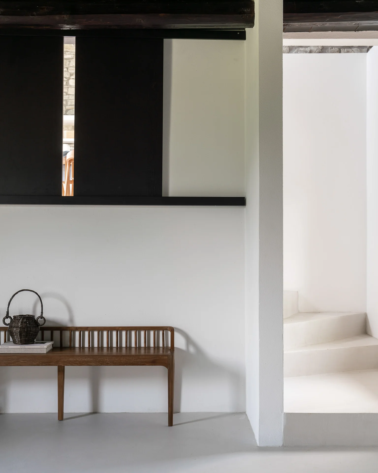 Spindle Solid Reclaimed Teak Bench - Image 4