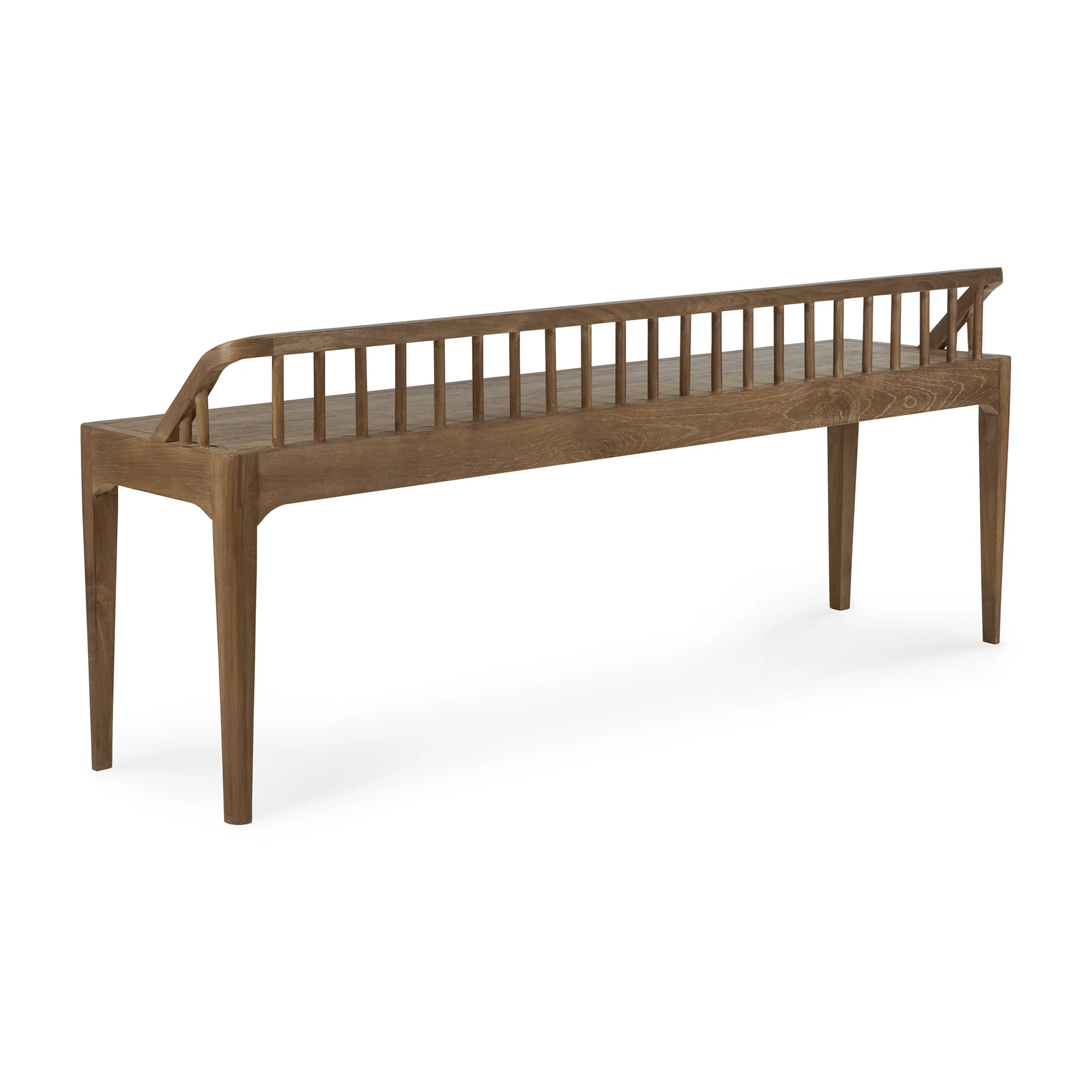 Spindle Solid Reclaimed Teak Bench - Image 8