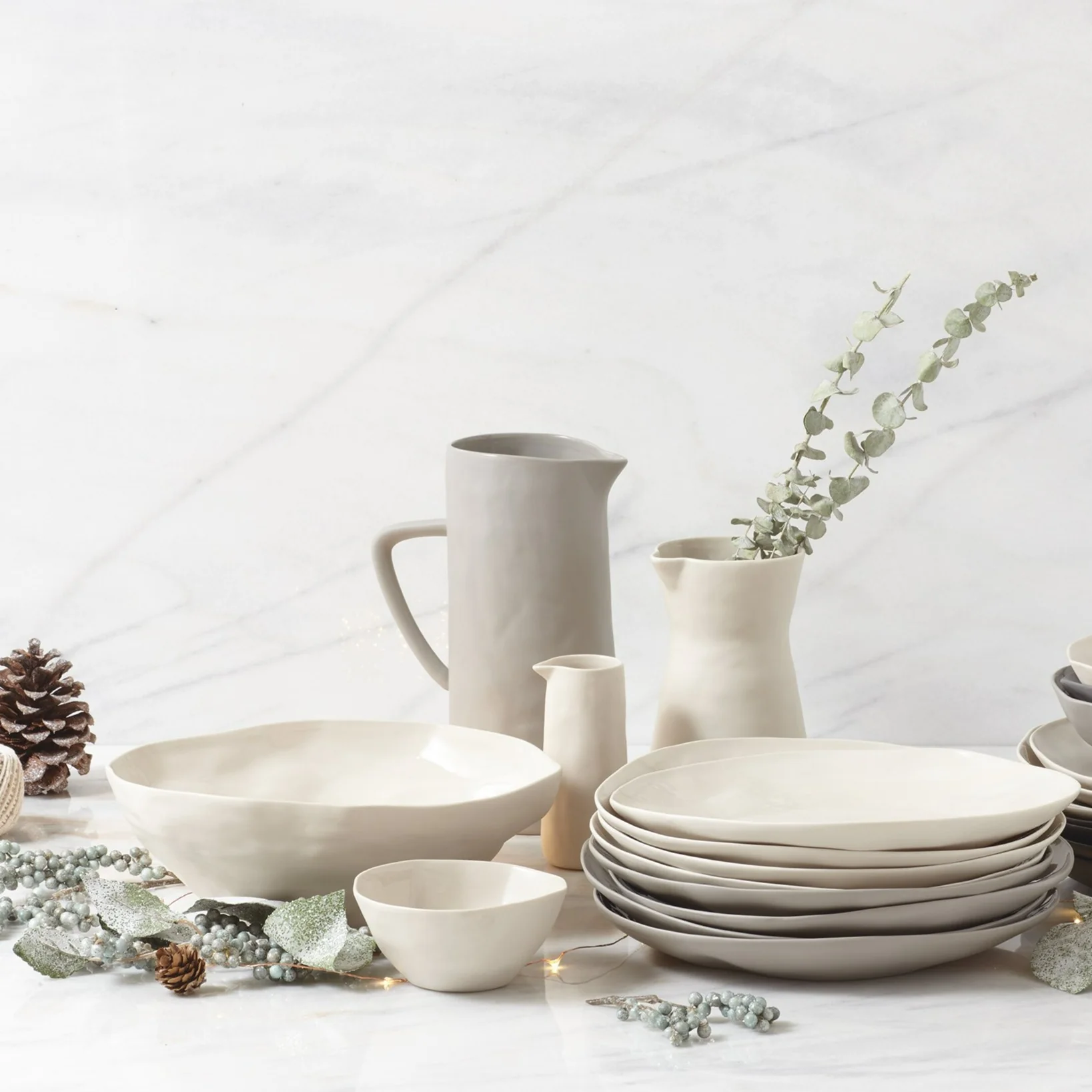 Tam Stoneware Pitcher, Sterling - Image 3