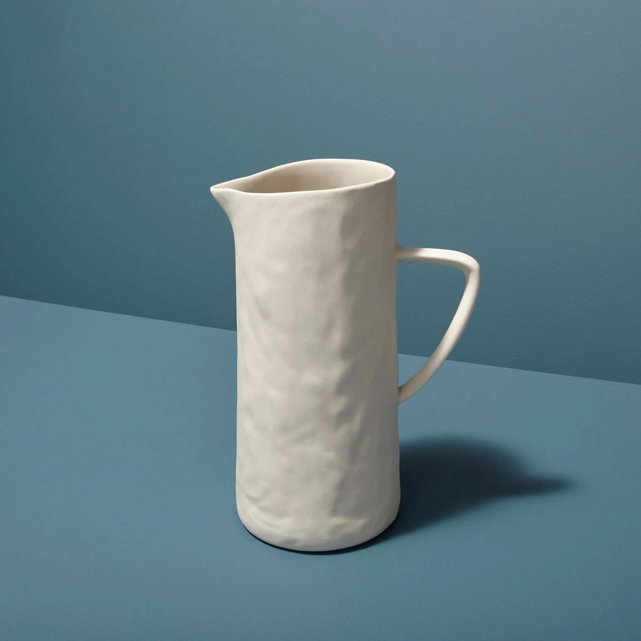 Tam Stoneware Pitcher, Pearl - Image 3