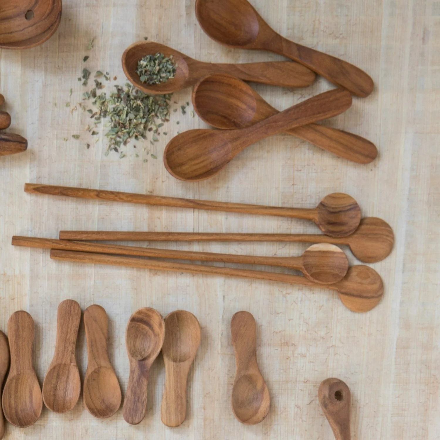 Teak Stirrers, Set of 4 - Image 3