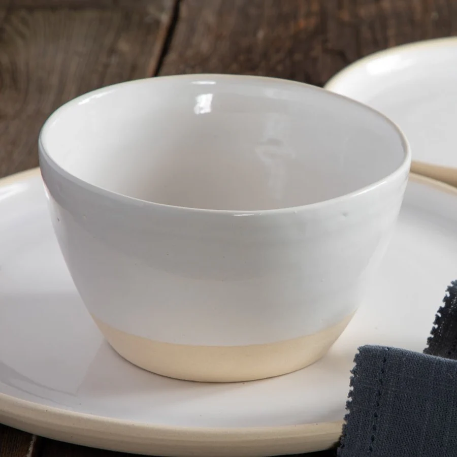 Treves Soup/Cereal Bowl, White, Set of 4 - Image 3