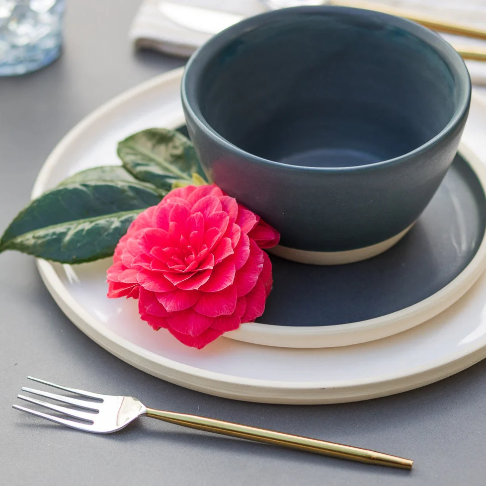 Treves Side Plate, Navy, Set of 4 - Image 6