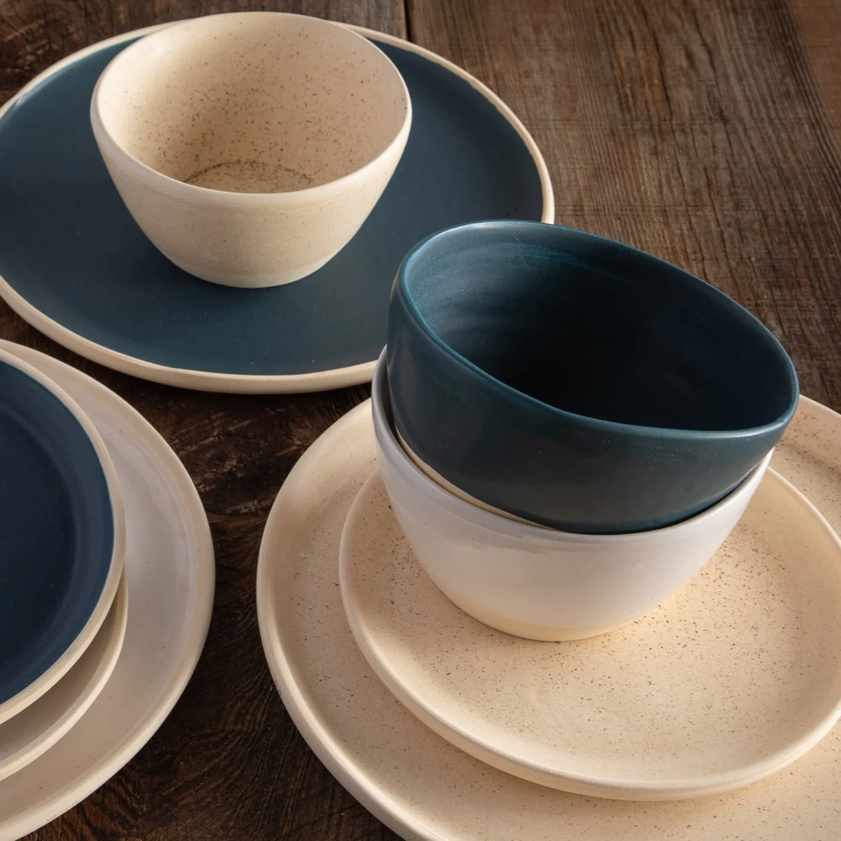 Treves Side Plate, Speckled Nude, Set of 4 - Image 4