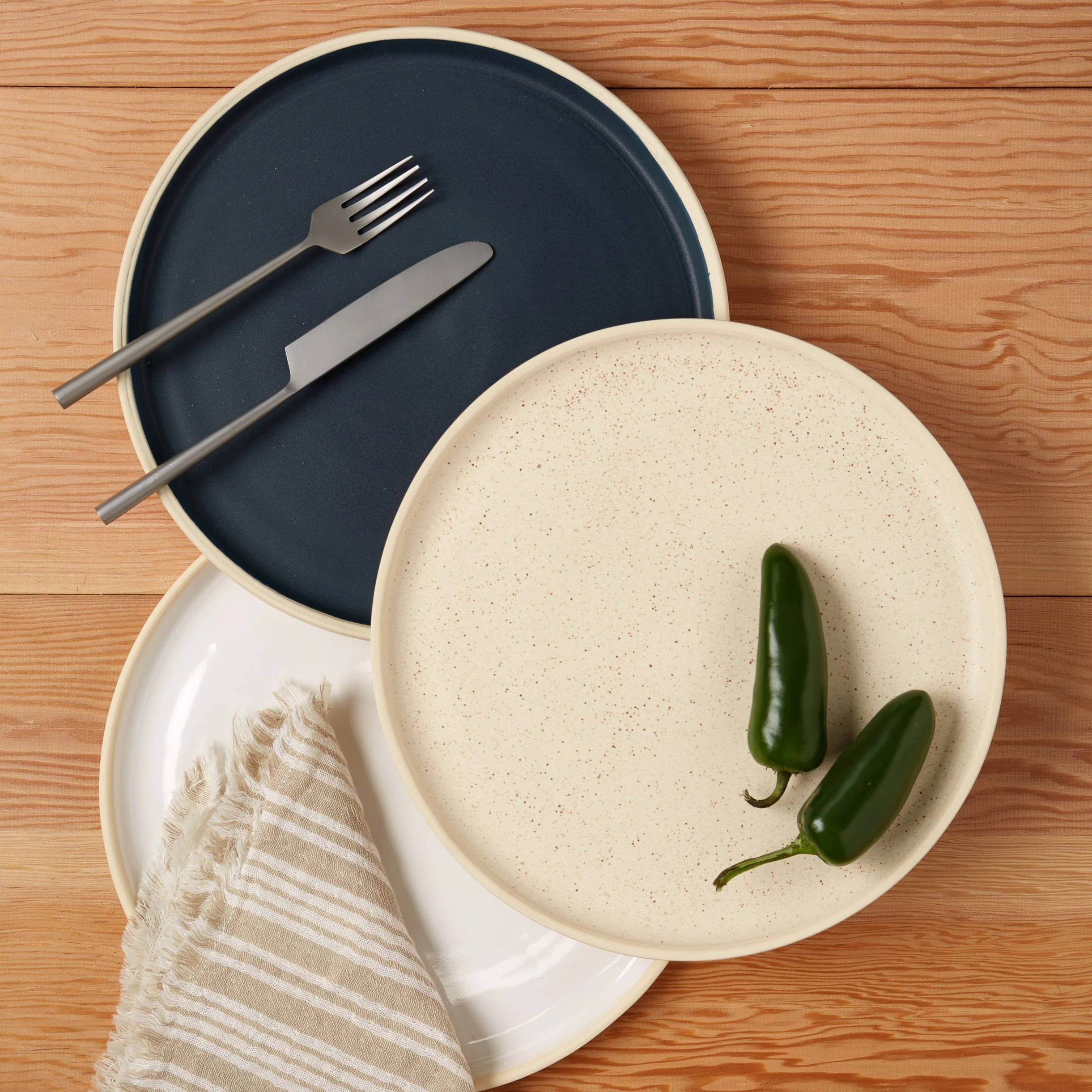 Treves Side Plate, Speckled Nude, Set of 4 - Image 5