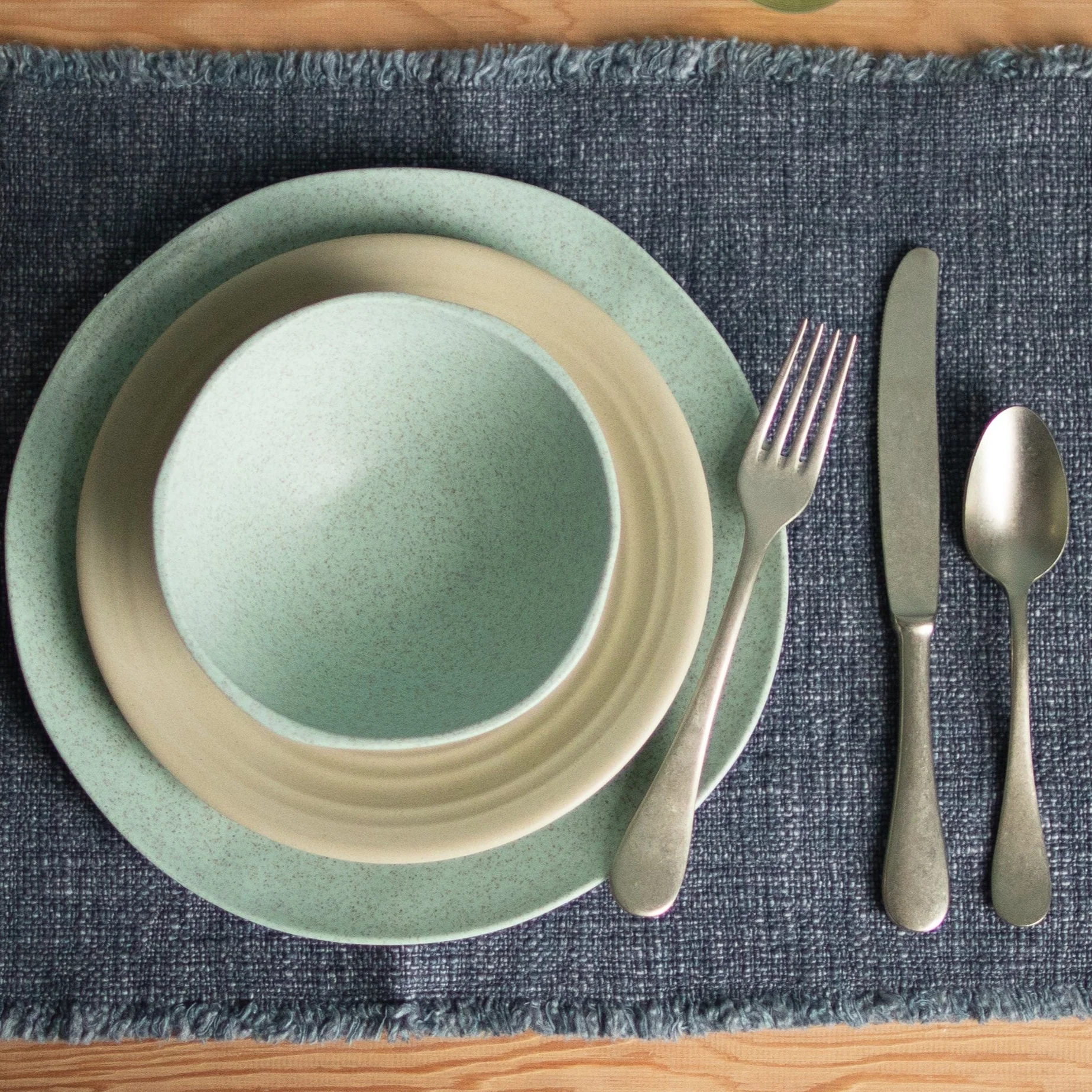 Al Fresco Organic Soup/Cereal Bowl, Sage Green, Set of 4 - Image 3