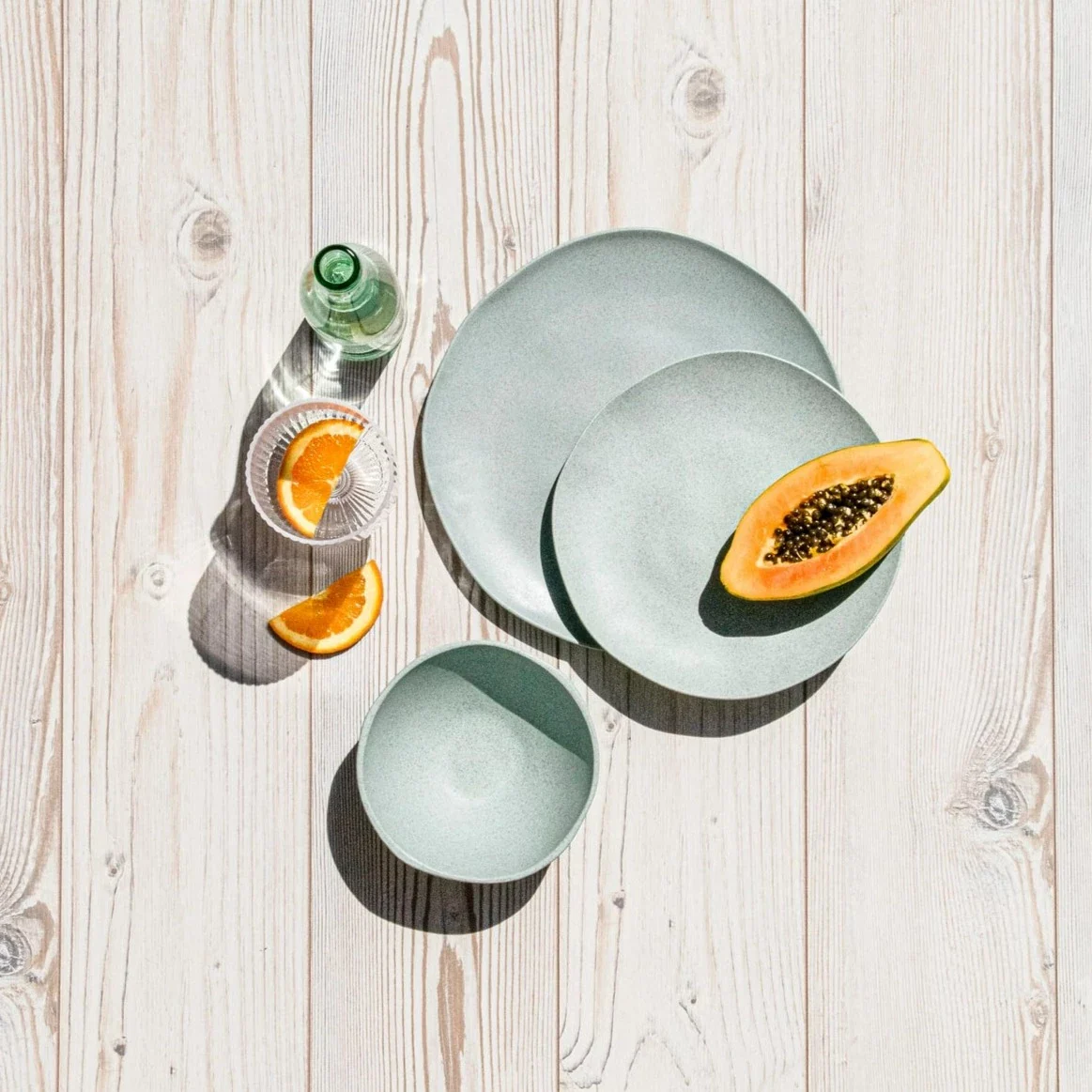 Al Fresco Organic Soup/Cereal Bowl, Sage Green, Set of 4 - Image 6