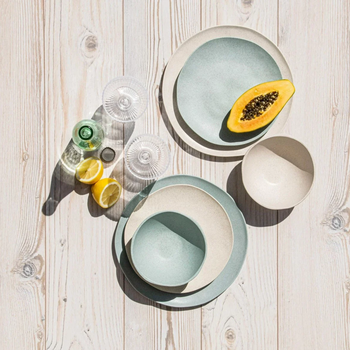 Al Fresco Organic Soup/Cereal Bowl, Sage Green, Set of 4 - Image 7